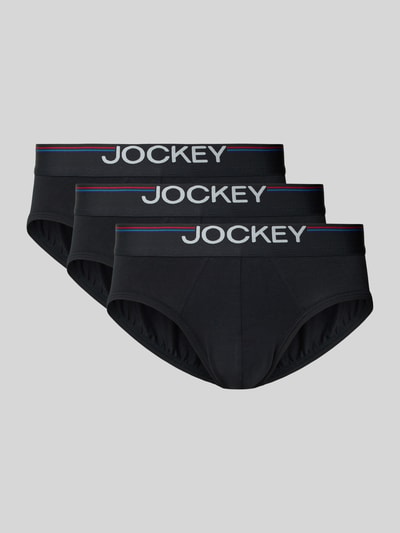 Jockey Slim Fit Briefs mit Logo-Detail im 3er-Pack Black 1