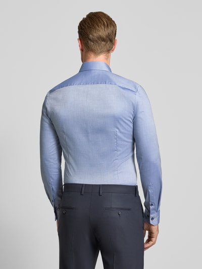 OLYMP No. Six Super slim fit zakelijk overhemd van katoenmix Marineblauw - 5