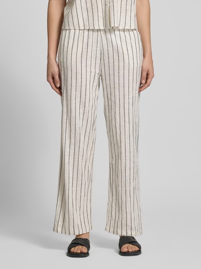 ONLY Losse Fit Stoffhose aus reiner Baumwolle Modell 'TIZIANA' Offwhite 4