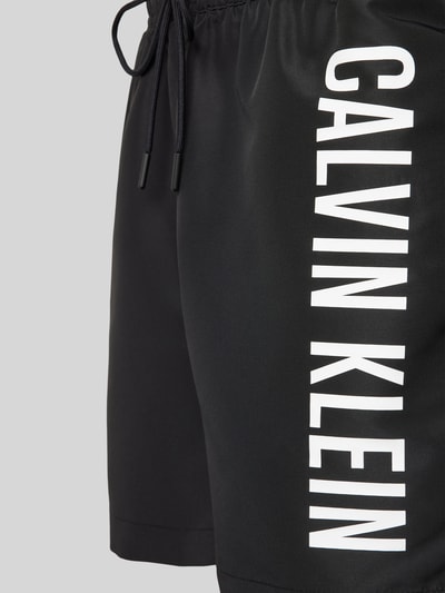 Calvin Klein Underwear Badehose mit Label-Print Black 2