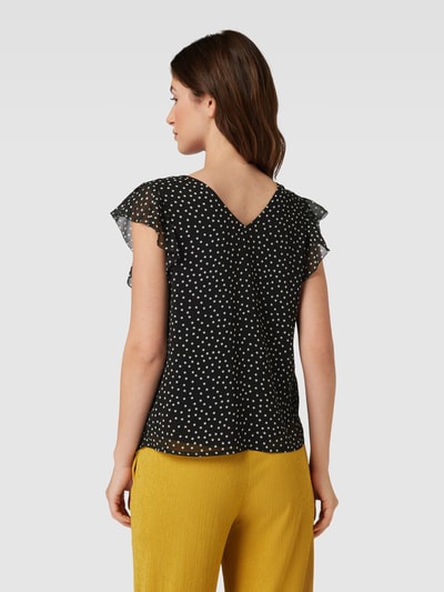 Zero Blusenshirt mit Allover-Print Black 5