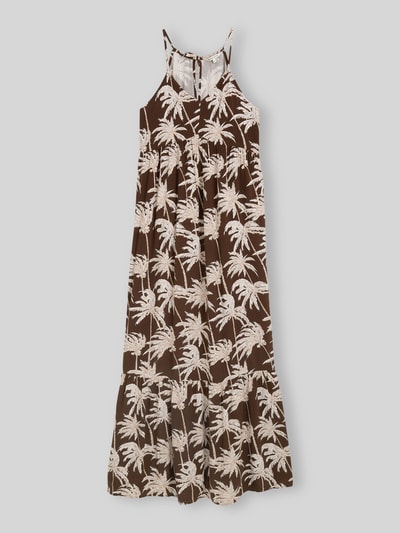 Tom Tailor Denim Freizeitkleid aus reiner Viskose mit Spaghettiträgern Schoko 2