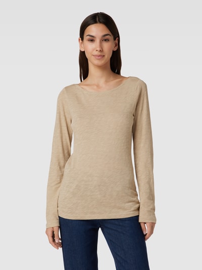 Marc O'Polo Longsleeve mit U-Boot-Ausschnitt Sand 4