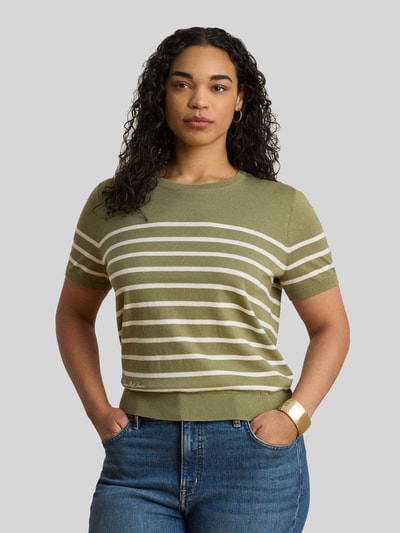 Lauren Ralph Lauren Regular Fit Pullover aus Baumwoll-Mix mit kurzen Ärmeln Khaki 6