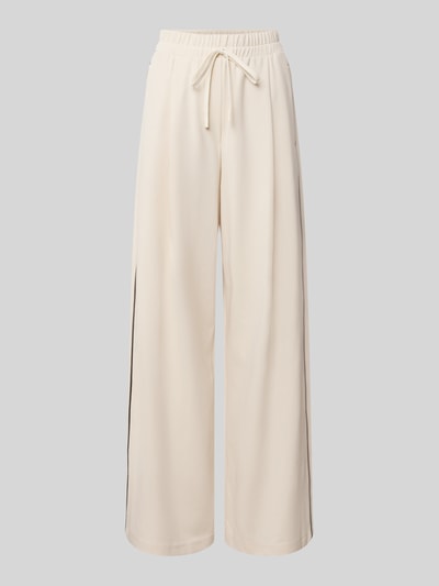 Produktfoto, Relaxed Fit Weite Hose aus Lyocell-Mix Modell 'GODEZIA' von Weekend Max Mara in Beige mit glatter Textur, Damen Weite Hose von Max Mara