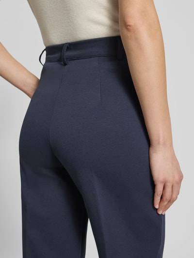 Weekend Max Mara Regular Fit Anzughose aus Baumwoll-Mix Modell 'ABANO' Marine 3