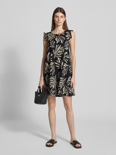 Tom Tailor Denim Mini-jurk in A-lijn met all-over motief Beige - 1
