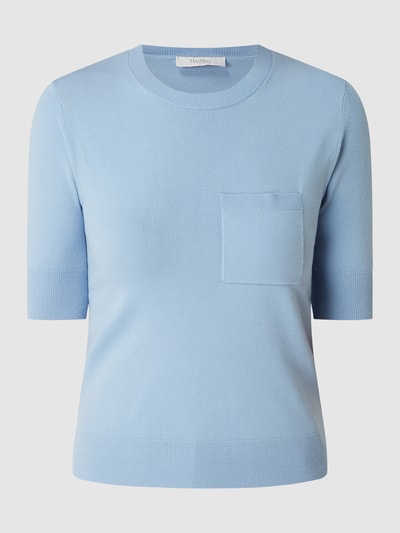 MaxMara Leisure Pullover van viscosemix, model 'Ortsei' Bleu - 2