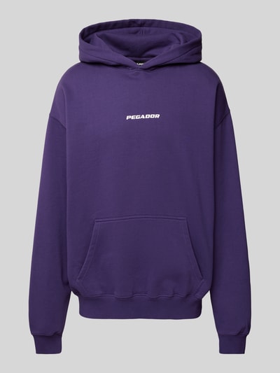 Pegador Oversized hoodie met labelprint, model 'COLNE' Paars - 2