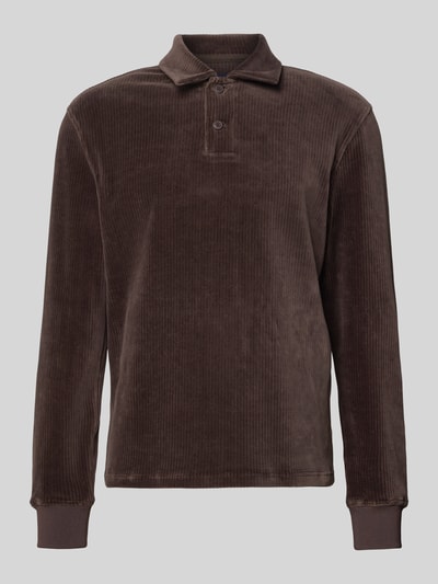 MCNEAL Sweatshirt met polokraag Chocoladebruin - 2