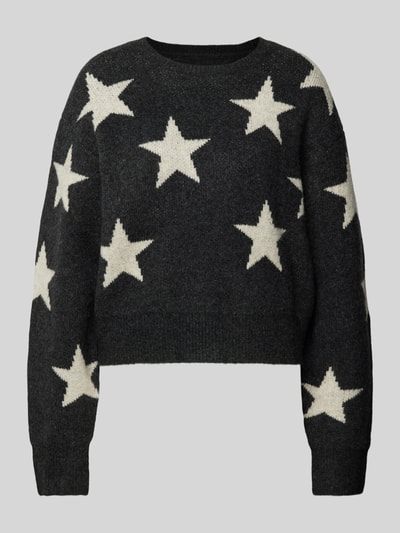 Tommy Jeans Gebreide pullover met extra brede schouders Zwart - 2