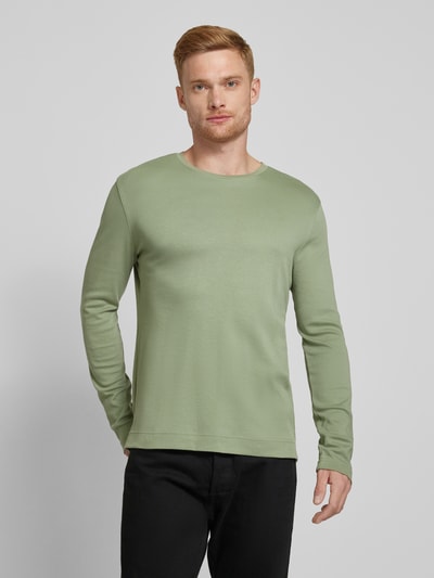 Christian Berg Men Longsleeve mit geripptem Rundhalsausschnitt Schilf 4