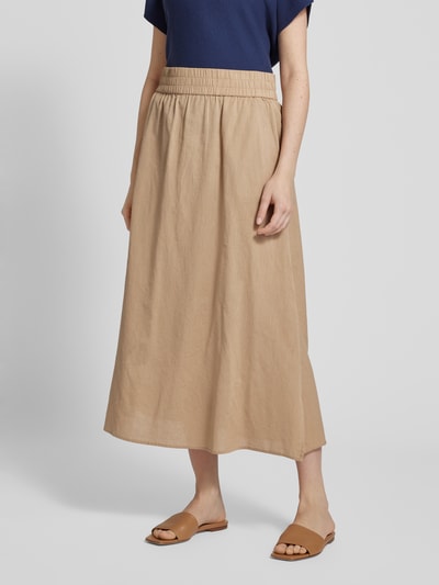 Fransa Midirok met elastische band, model 'Maddie' Beige - 4