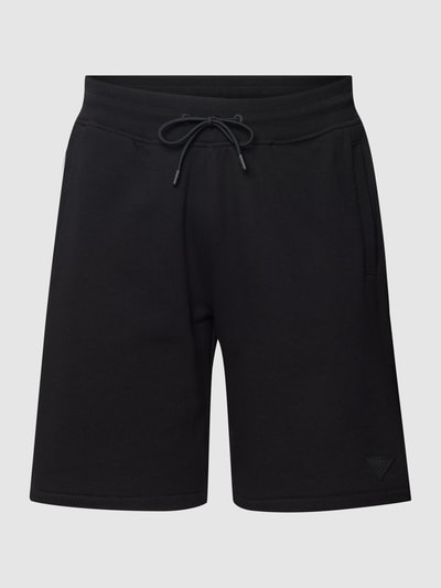 Guess Activewear Sweatshorts met labelapplicatie, model 'ALDWIN' Zwart - 2