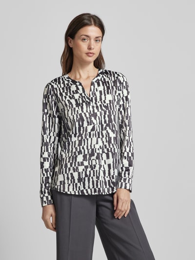 Christian Berg Woman Selection Bluse mit Allover-Muster Black 4