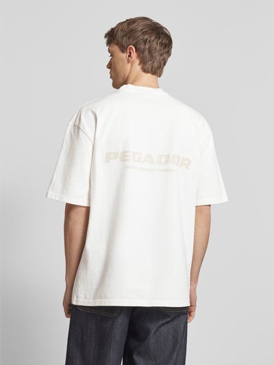 Pegador Oversized T-Shirt mit Label-Print Modell 'COLNE' Offwhite 5