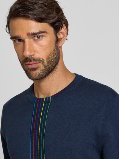 PAUL SMITH Strickpullover mit Rundhalsausschnitt Marine 3