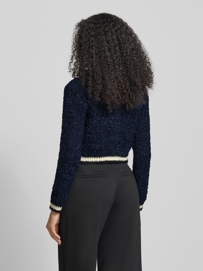 Guess Strickjacke mit V-Ausschnitt Modell 'AOMORI' Royal 5