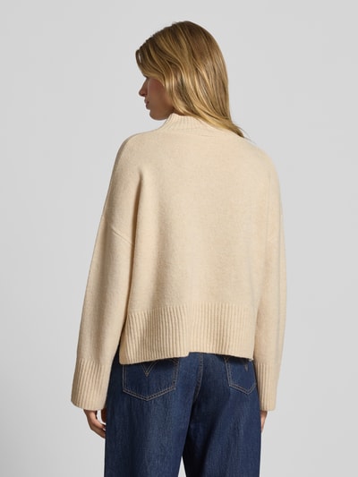 ONLY Relaxed fit gebreide pullover met wol model 'WHITNEY' Ecru gemêleerd - 5