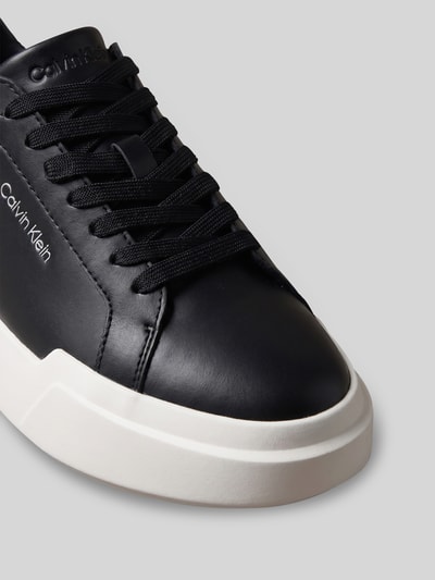 CK Calvin Klein Sneaker aus echtem Rindsleder Modell 'CHUNKY CUPS' Black 4
