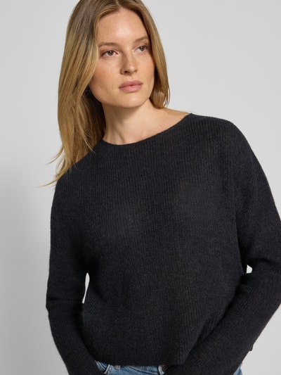 Drykorn Gebreide pullover van alpacamix, model 'IMENY' Zwart - 3