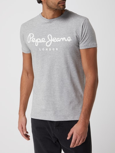 Pepe Jeans Slim Fit T-Shirt mit Logo Mittelgrau 4