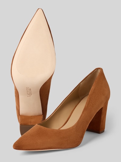 Lauren Ralph Lauren High Heels mit Label-Detail Cognac 4