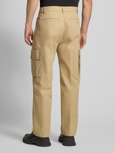 HUGO Regular fit cargobroek met steekzakken, model 'Graysen' Beige - 5