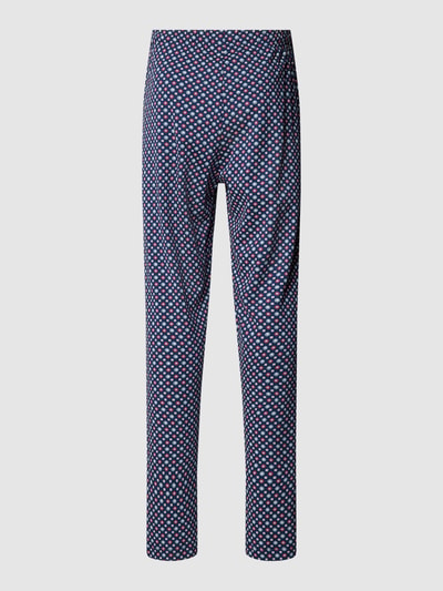 Mey Pyjama-Hose mit Allover-Muster Blau 3