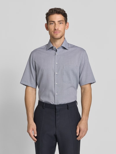ETERNA Relaxed Fit Business Hemd aus Lyocell-Mix Marine 4