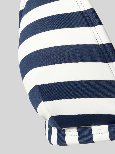 Produktfoto, Bikini-Oberteil mit rückseitiger Schnürung Modell 'YADBOR' von Barts, Material-Mix mit Stretch-Anteil, blau-weiß gestreift