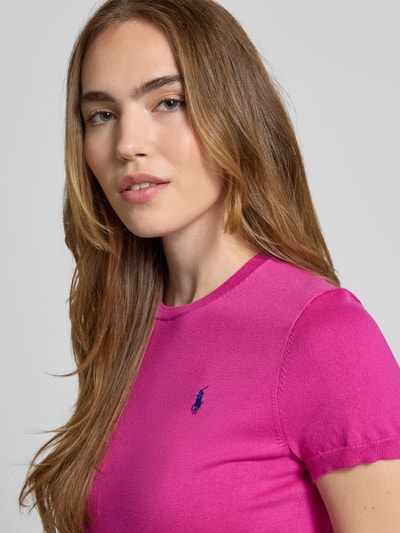 Polo Ralph Lauren Strickshirt mit Logo-Stitching Pink 3