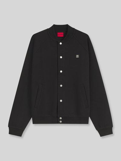 HUGO Oversize Fit Sweatjacke aus Baumwoll-Mix Modell 'Dabins' Black 2