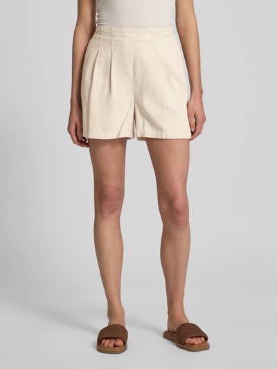 Vero Moda Regular Fit Shorts aus Viskose-Leinen-Mix Modell 'JESMILO' Sand 4