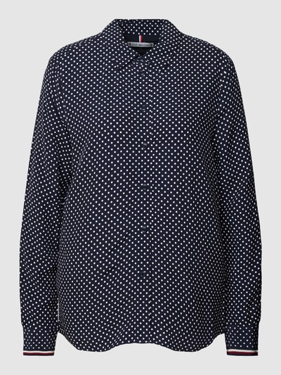 Tommy Hilfiger Hemdbluse mit Allover-Muster Modell 'POLKADOT' Marine 2