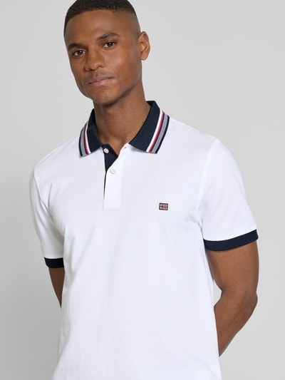 Christian Berg Men Regular fit poloshirt van puur katoen Wit - 3