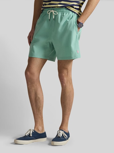 Polo Ralph Lauren Underwear Badeshorts mit Logo-Stitching Modell 'TRAVELER' Mint 4