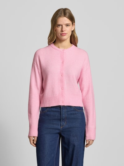 JJXX Regular Fit Strickjacke mit Woll-Anteil Modell 'NATALIE' Pink 4