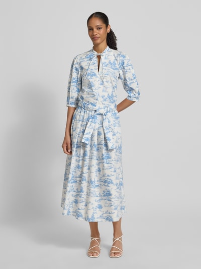 Christian Berg Woman Selection Regular fit blouse met druppelvormige hals Ecru - 1