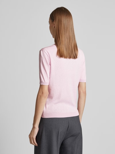 Weekend Max Mara Strickshirt mit Rundhalsausschnitt Modell 'ZIBETTO' Rosa 5