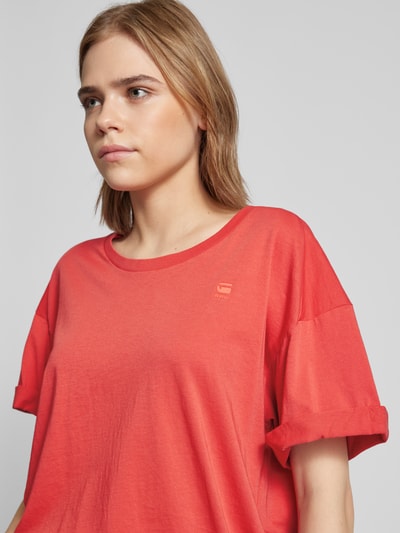 G-Star Raw T-shirt met labelstitching Rood - 3