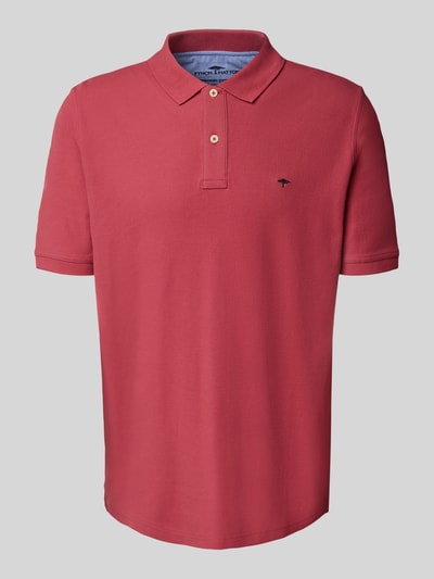 Fynch-Hatton Regular Fit Poloshirt mit Logo-Stitching Koralle 2