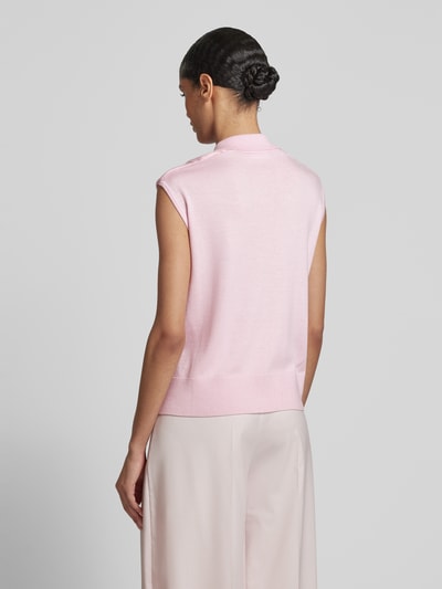 LeGer by Lena Gercke Top z dzianiny z dodatkiem jedwabiu Mocnoróżowy 5