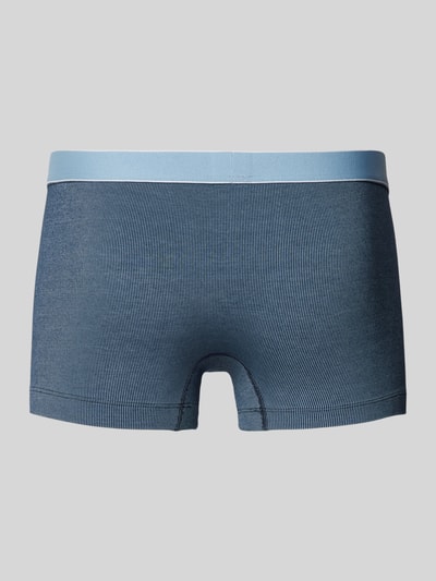 Schiesser Trunks mit Label-Bund Modell 'Duality Function' Blau 3