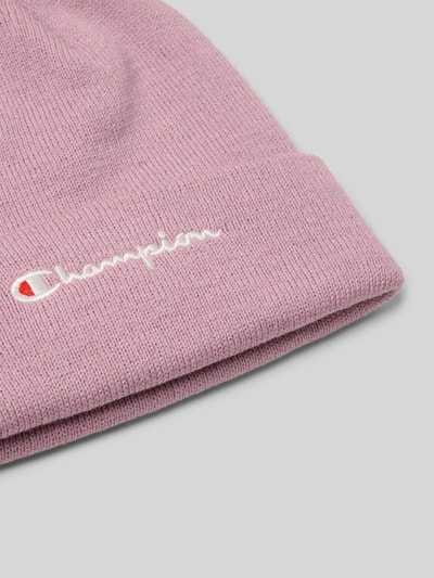 CHAMPION Muts in gebreide look met logostitching Lila - 2