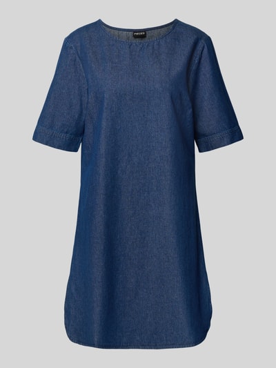 Pieces Loose fit jeansjurk van puur katoen, model 'TENIM' Donkerblauw - 2