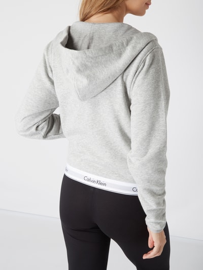 Calvin Klein Underwear Sweatjacke mit elastischem Saum Hellgrau Melange 6