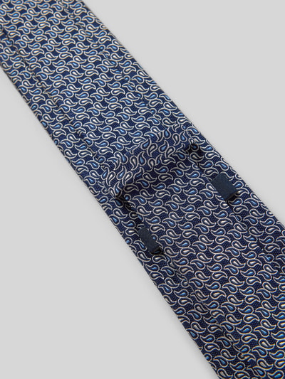 Produktfoto, Krawatte aus Seide im Allover-Look (8 cm) von JOOP! Collection in Blau mit fein strukturierter Oberfläche und klassischer Form.