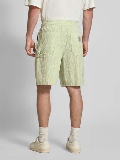Carhartt Work In Progress Korte broek met structuurmotief, model 'Toland' Lichtgroen - 5