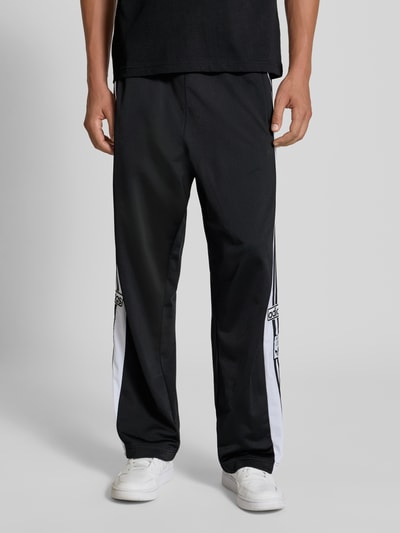 adidas Originals Spodnie treningowe z detalami z logo Czarny 4